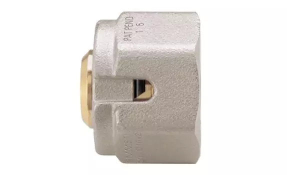 Переходник 20мм, 10бар, t-95*С, никелированная латунь