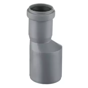 Переходник D32х50мм полипропилен (серый)