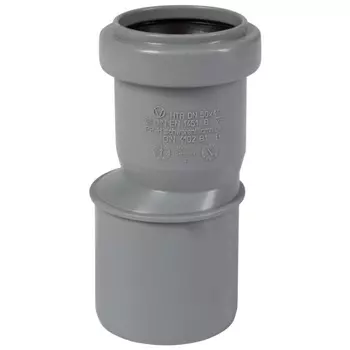 Переходник D50х40мм полипропилен (серый)