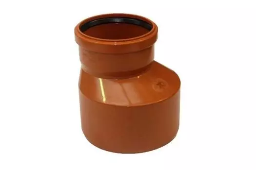 Переходник канализационный Синикон D 200х160 мм поливинилхлорид (рыжий)