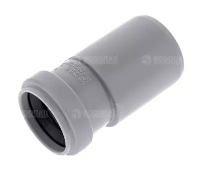 Переходник Ostendorf D 110х90 мм короткий полипропилен (серый)