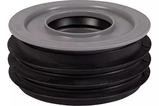 Переходник внутренний Ostendorf 115760, D110х75 мм полипропилен, черный / серый