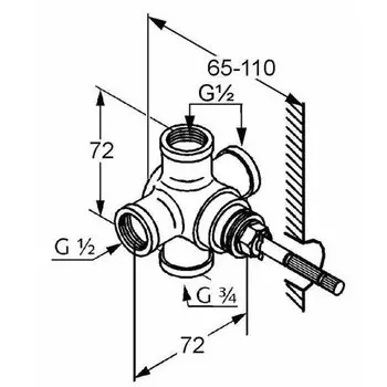 Переключатель потоков KLUDI
