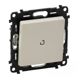 Переключатель Valena LIFE 10АX 250Вс подсветкой,с лицевой панелью безвинтовые зажимы, слоновая кость