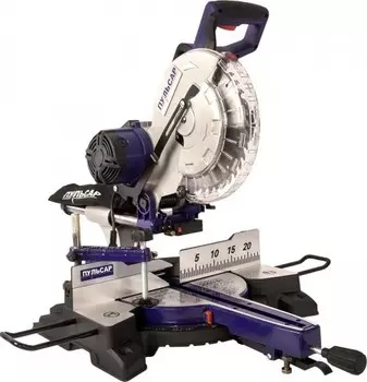 Пила торцовочная Пульсар ПТН 255-2000 791-301 2000Вт, 255х30мм, рез 70х305мм, рем. передача, направляющие, лазер, 12,9 кг