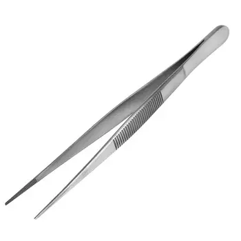 Пинцет Профи 12-0346 прямой, узкий, рифленый 145 мм
