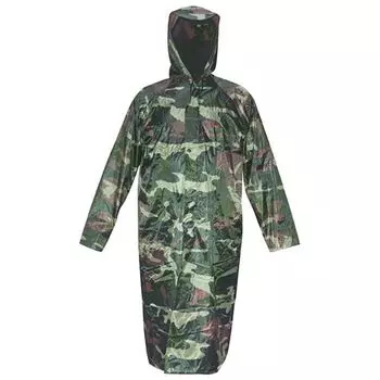 Плащ дождевик 12160 с капюшоном "Камуфляж", размер XXXL
