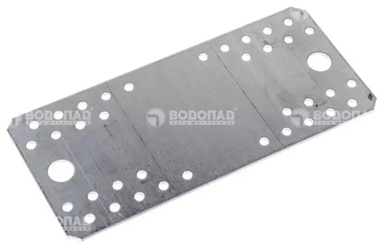 Пластина крепежная оцинк. 210х90х2,0 мм, накл.