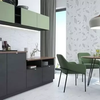 Плитка Керамин Хокку 7С, 60х30 см,Декор "листья" (кв.м.)