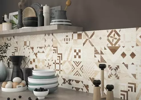 Плитка Керамин Энглин 7, 75х25 см, белый (кв.м.)