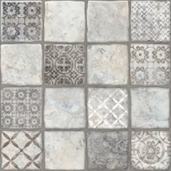 Плитка Керамин Карфаген 1Д, 40х40 см, серыйДекор (кв.м.)