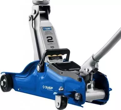 Подкатной домкрат с низким подхватом Зубр Профессионал 43056-2, Т-35 2т 85-330мм