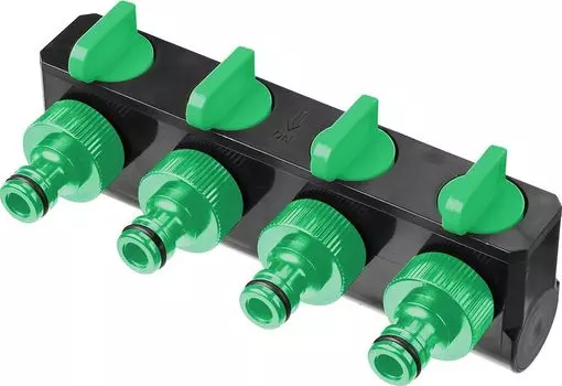 Поливочный распределитель Росток 426378 RS-4 четырехканальный, 3/4", с внутренней резьбой