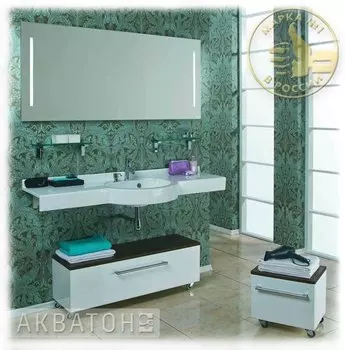 Полка Акватон 1.A110.4.03X.X01.0 стеклянная Отель 95