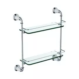 Полка двойная стеклянная ART&MAX