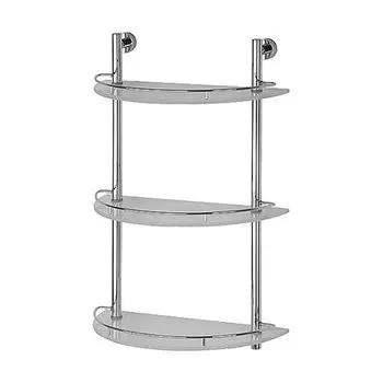Полка полукруглая с ограничителем 40 см тройная FBS