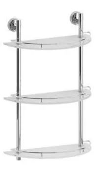 Полка с ограничителем 40 см тройная FBS