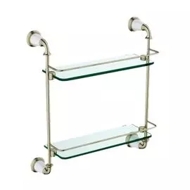 Полка стеклянная двойная ART&MAX