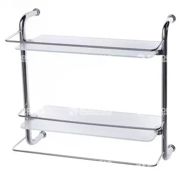 Полка стеклянная двойная WasserKRAFT