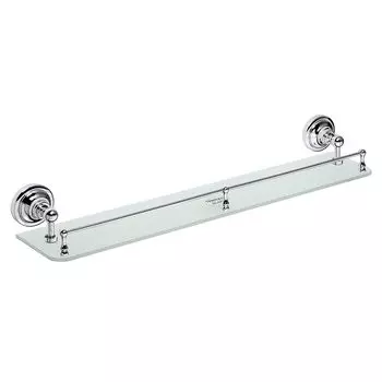 Полка стеклянная с бортиком BEMETA