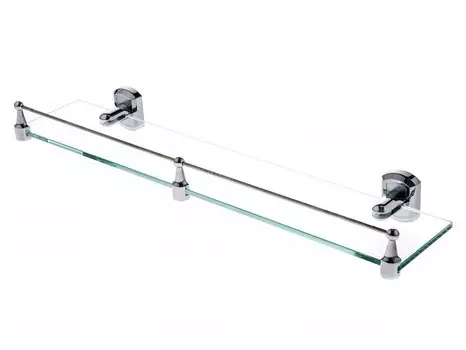 Полка стеклянная с бортиком WasserKRAFT