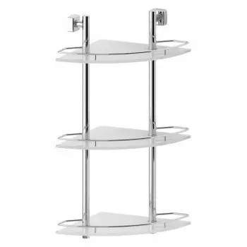 Полка угловая с ограничителем 28 см тройная FBS