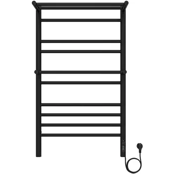 Полотенцесушитель электрический Акватек Альфа П10 AQ EL RRP1090BL 500х900 (quick touch), черный муар