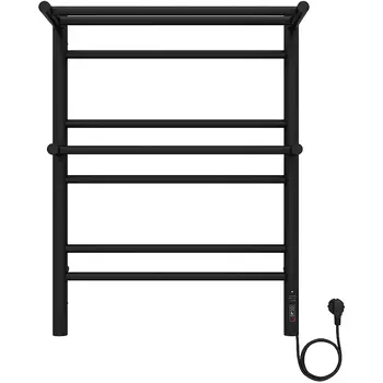 Полотенцесушитель электрический Акватек Альфа П7 AQ EL RRP0770BL 500х700 (quick touch), черный муар