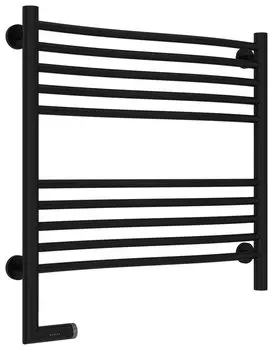 Полотенцесушитель электрический Сунержа Флюид 2.0 31-5220-6060 600х600, МЭМ левый, черный матовый