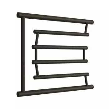 Полотенцесушитель водяной Двин D Pobeda 4627148219048 500х600 мм без полки, 1"-3/4"-1/2" К0, черный матовый