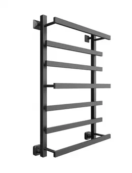 Полотенцесушитель водяной Двин Q Plaza 4656759174262 80/50, К3 квадрат черный матовый