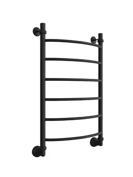 Полотенцесушитель водяной Двин R 4627167295092, 80/50, 1"-1/2" К3 черный матовый