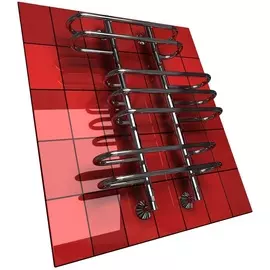 Полотенцесушитель водяной Двин Z3 800х600 (комплектация 1), хром