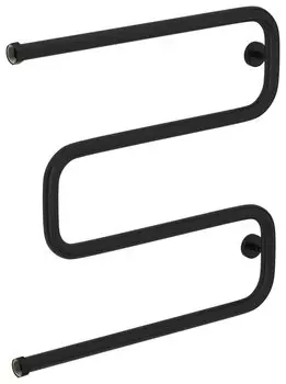 Полотенцесушитель водяной Сунержа 31-0014-6060 600х600 1" Ш-образный, нержавеющая сталь, черный матовый