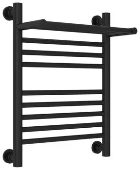 Полотенцесушитель водяной Сунержа Богема +1-полка 31-0223-5040 (прямая) 500х400 3/4" нержавеющая сталь, универсальное подключение, черный матовый