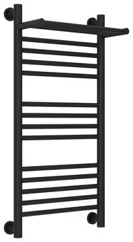 Полотенцесушитель водяной Сунержа Богема +1-полка 31-0223-8040 (прямая) 800х400 3/4" нержавеющая сталь, универсальное подключение, черный матовый