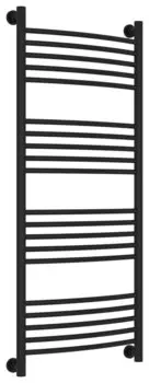 Полотенцесушитель водяной Сунержа Богема+ 31-0221-1250 1200х500 нержавеющая сталь, универсальное подключение, черный матовый