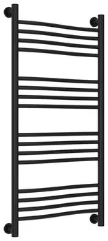 Полотенцесушитель водяной Сунержа Флюид+ 31-0222-1050 1000x500, универсальное подключение, черный матовый