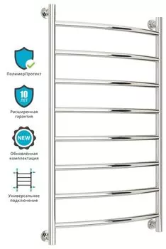 Полотенцесушитель водяной Сунержа Галант+ 1000х600, 00-0200-1060, универсальное подключение, хром