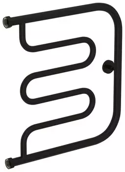 Полотенцесушитель водяной Сунержа Лира 31-0011-5050 500х500 1" нержавеющая сталь, черный матовый