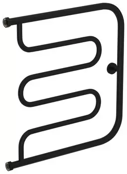 Полотенцесушитель водяной Сунержа Лира 31-0011-6060 600х600 1" нержавеющая сталь, черный матовый