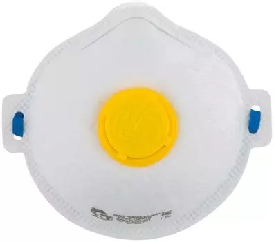 Полумаска 12317 фильтрующая, FFP1, полипропиленовая, 3-х слойная с клапаном,для взвесей