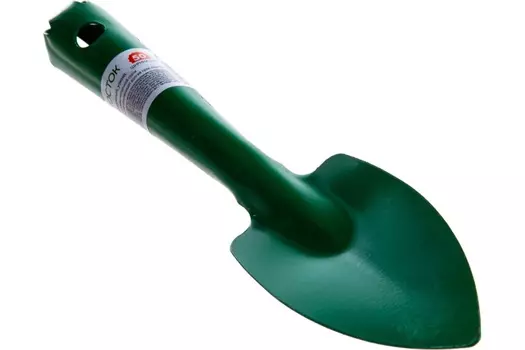 Посадочный совок Росток 421422 114 мм, узкий, металлическая ручка