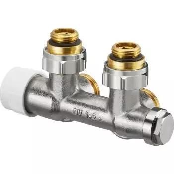 Присоединительный узелOventrop Multiblock T 1 /2"НР x 3/4"НР, латуь., угловой