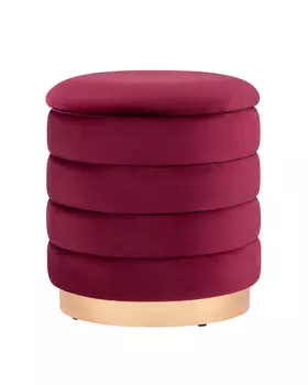 Пуф Stool Group Франсис с ящиком велюр винный