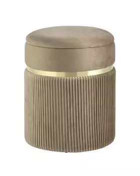 Пуф Stool Group Миранда с ящиком велюр бежевый