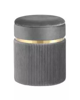 Пуф Stool Group Миранда с ящиком велюр серый