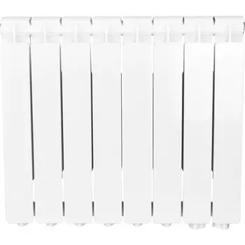 Радиатор алюминиевый Stout-Bravo SRA-0120-050008 нижнего покдлючения 500/80мм 8-секций, 1400Вт подключение справа