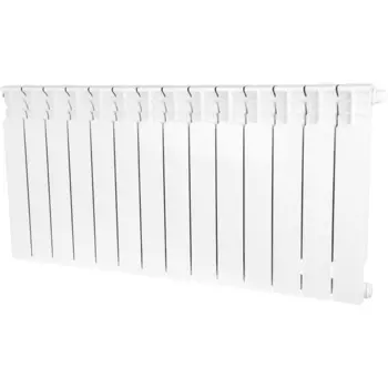 Радиатор биметаллический Stout-Space SRB-0320-050014 нижнего подключения 500/90мм 14-секций, 2562Вт (подключение справа)