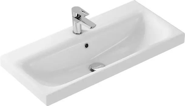 Раковина мебельная Аквелла Cersanit Moduo UM-MOD80SL/1 к тумбе, 80 х 38